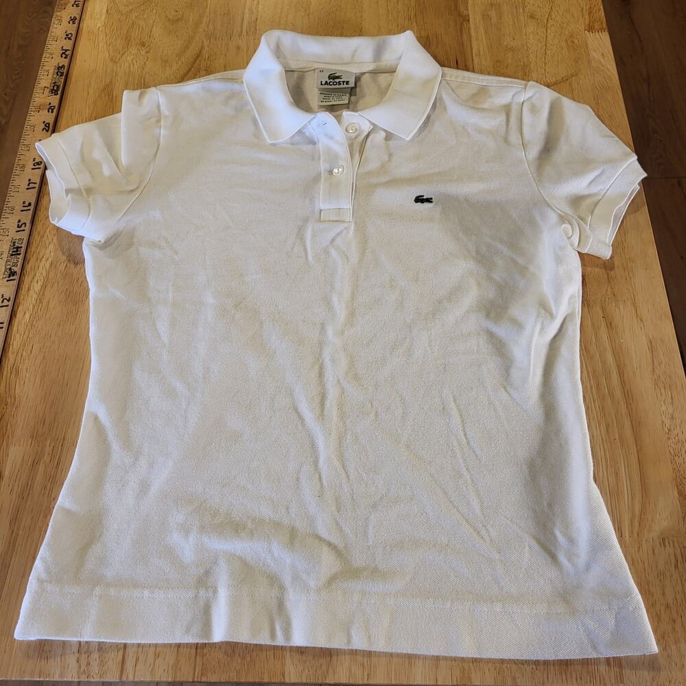 Lacoste Cream Polo Blouse